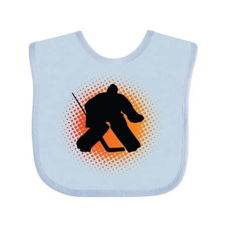 Inktastic Ice Hockey Goalie Sports Gift Baby Boy or Baby Girl Bib