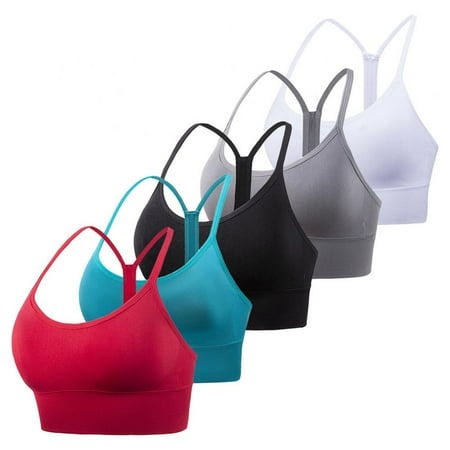 Xmarks Sports Bras for Women - Cross Back Padded Sports Moisture-WickingComfortable Soft Support Workout Running Yoga Bra(5-Packs)
Xmarks Sports Bras for Women - Cross Back Padded Sports Moisture-WickingComfortable Soft Support Workout Running Yoga Bra(5-Packs)