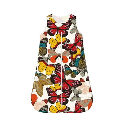 Cauagu Retro Floral Butterfly for Infant Wearable Blanket Unisex Girl Boy Swaddle Transition Sack - Newborn Essentials Sleep Clothes-Large
Cauagu Retro Floral Butterfly for Infant Wearable Blanket Unisex Girl Boy Swaddle Transition Sack - Newborn Essentials Sleep Clothes-Large