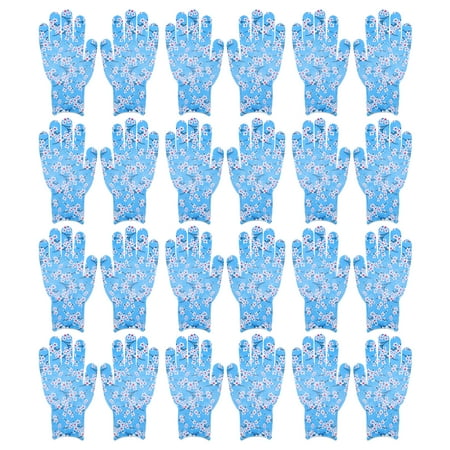 12 Pairs Non-Skid Gloves Mitten Gardening Gloves Protective Working Gloves