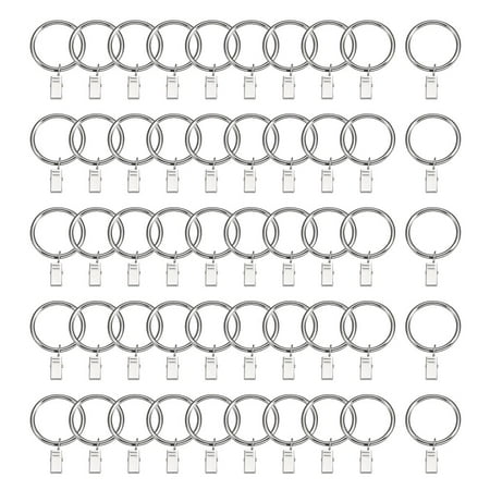 Curtain Rings with Clips Strong Decorative Metal Drapery Shower Rustproof 1.97 Interior Diameter Silver 50pcs
Curtain Rings with Clips Strong Decorative Metal Drapery Shower Rustproof 1.97 Interior Diameter Silver 50pcs