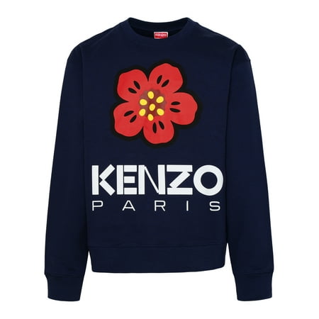 KENZO FELPA IN COTONE BLU