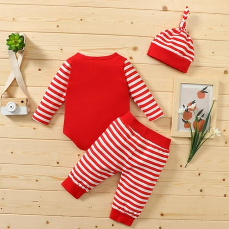 Promotion Clearance 3PCS Newborn infant Boy Outfit Infant Pant Clothing Set Christmas Letter Romper Pants Hat Home Outfits Set
Promotion Clearance 3PCS Newborn infant Boy Outfit Infant Pant Clothing Set Christmas Letter Romper Pants Hat Home Outfits Set