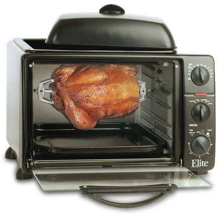 Maxi Matic Elite Cuisine 6-Slice Extra Large Toaster Oven Broiler with Rotisserie