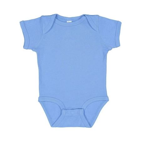 Infant Baby Rib Bodysuit Carolina Blue 12M