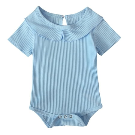 TAIAOJING Baby Romper Girls Solid Cute Knitted Ribbed Ruffle Short Sleeve jumpsuit Girls Romper&Jumpsuit Onesie Outfit 18-24 Months
TAIAOJING Baby Romper Girls Solid Cute Knitted Ribbed Ruffle Short Sleeve jumpsuit Girls Romper&Jumpsuit Onesie Outfit 18-24 Months