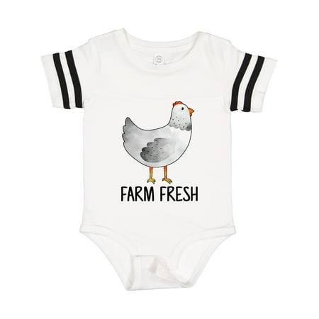Inktastic Farming Chicken Farm Fresh Gift Baby Boy or Baby Girl Bodysuit