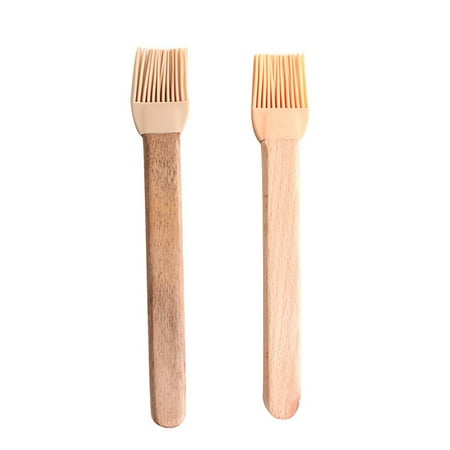 HOMEMAXS 2pcs Wooden Flat Handle Barbecue Brushes Silicone Basting Oil Brush Kitchen Baking Utensil (Acacia Mangium)
HOMEMAXS 2pcs Wooden Flat Handle Barbecue Brushes Silicone Basting Oil Brush Kitchen Baking Utensil (Acacia Mangium)