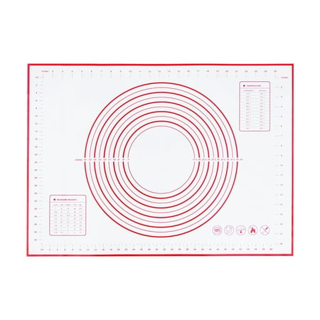 Pastry Mat Extra Large Thick Silicone Baking Mat with Measurements Non Stick Non Pastry Rolling Mat - 50x70cm (Red Random Patte
Pastry Mat Extra Large Thick Silicone Baking Mat with Measurements Non Stick Non Pastry Rolling Mat - 50x70cm (Red Random Patte
