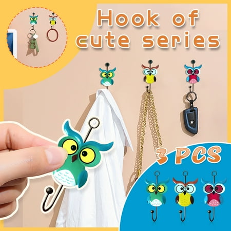Tiitstoy Cute Owl Hook Free Punch Wall Hanging Entrance Key Sticky Hook Wall Storage Hook
Tiitstoy Cute Owl Hook Free Punch Wall Hanging Entrance Key Sticky Hook Wall Storage Hook