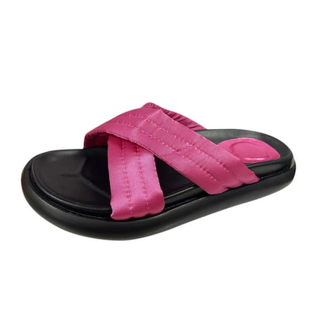 ZMHEGW Women Slippers Ladies Fashion Solid Color Cloth Cross Strap Thick Bottom Casual Slippers Shoes For Womens
ZMHEGW Women Slippers Ladies Fashion Solid Color Cloth Cross Strap Thick Bottom Casual Slippers Shoes For Womens