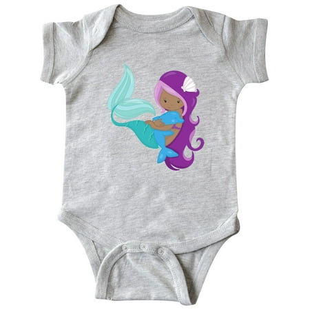 Inktastic African American Mermaid With Purple Hair Dolphin Gift Baby Girl Bodysuit
Inktastic African American Mermaid With Purple Hair Dolphin Gift Baby Girl Bodysuit