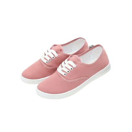 Rockomi Ladies Casual Shoes Lace Up Flats Comfort Canvas Sneakers Womens Lightweight Fashion Breathable Slip On Pink Lace Up 5
Rockomi Ladies Casual Shoes Lace Up Flats Comfort Canvas Sneakers Womens Lightweight Fashion Breathable Slip On Pink Lace Up 5
