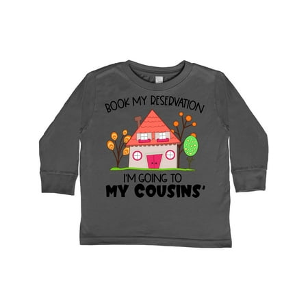 Inktastic Book my Reservation! I m Going To My Cousins House Gift Toddler Boy or Toddler Girl Long Sleeve T-Shirt
Inktastic Book my Reservation! I m Going To My Cousins House Gift Toddler Boy or Toddler Girl Long Sleeve T-Shirt