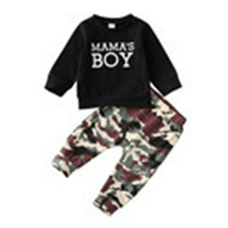 Binwwede Boys 2 Pieces Outfit Letter Print Pullover Top + Camouflage Trouser Set MHXX
Binwwede Boys 2 Pieces Outfit Letter Print Pullover Top + Camouflage Trouser Set MHXX
