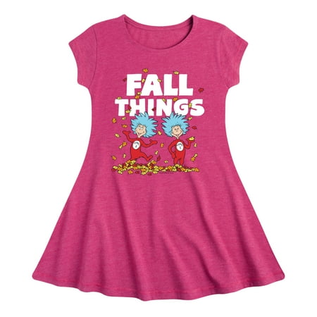 Dr. Seuss - Fall Things - Toddler And Youth Girls Fit And Flare Dress