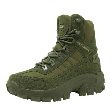 eileial Waterproof Hunting Boots for Men Hiking Climbing Trekking Lace-up Shoes with Thick Rubber Sole Green 10.5
eileial Waterproof Hunting Boots for Men Hiking Climbing Trekking Lace-up Shoes with Thick Rubber Sole Green 10.5