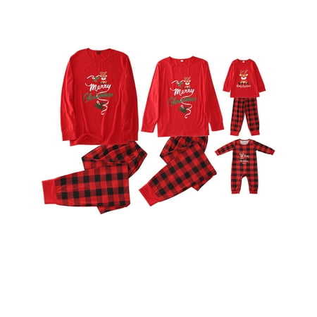 Karuedoo Family Matching Pajamas Christmas Deer Print Tops Plaid Pants Jammies Sleepwear for Adults Kids and Baby Holiday Pjs Set
Karuedoo Family Matching Pajamas Christmas Deer Print Tops Plaid Pants Jammies Sleepwear for Adults Kids and Baby Holiday Pjs Set