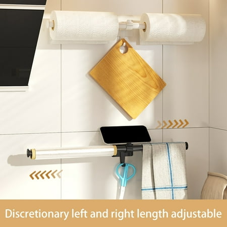 MEIDELI Kitchen Storage Rack Storage Adjustable Length Sturdy Easy Installation Storage Organizer