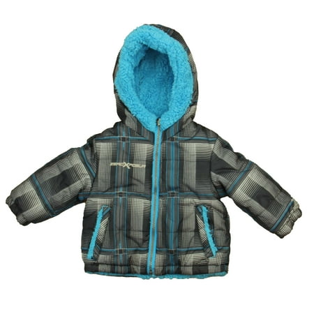 Pre-owned ZeroXposur Boys Black | Bue Winter Coat size: 12 Months