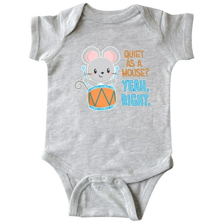 Inktastic Quiet As A Mouse Yeah Right Cute Mouse Drummer Gift Baby Boy or Baby Girl Bodysuit
Inktastic Quiet As A Mouse Yeah Right Cute Mouse Drummer Gift Baby Boy or Baby Girl Bodysuit