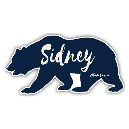 Sidney Montana Souvenir 3x1.5-Inch Fridge Magnet Bear Design