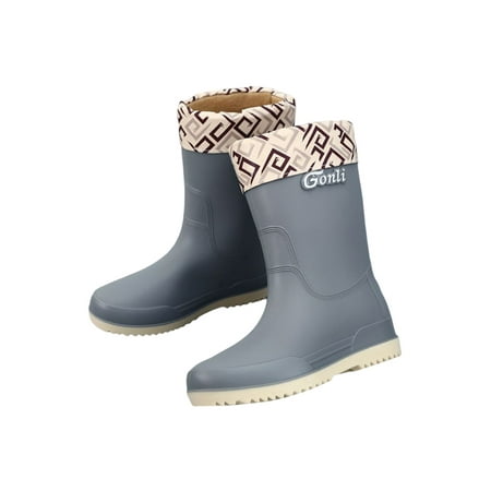 Fangasis Womens Rain Boots Pull On Garden Shoes Wide Calf Waterproof Boot Women s Work Shoe Kitchen Lightweight With Lined Booties Gray With Cotton 5
Fangasis Womens Rain Boots Pull On Garden Shoes Wide Calf Waterproof Boot Women s Work Shoe Kitchen Lightweight With Lined Booties Gray With Cotton 5