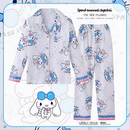 Casual Sanrio Hello Kitty Children s Pajamas Suit Girls Long Sleeved Cute Cinnamoroll Home Clothing for Autumn Pajamas Set
Casual Sanrio Hello Kitty Children s Pajamas Suit Girls Long Sleeved Cute Cinnamoroll Home Clothing for Autumn Pajamas Set