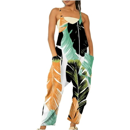 Dyegold Jumpsuits for Women Casual Comfy Jumpsuits for Women Casual Loose Wide Leg Playsuit Floral Printed Baggy V Neck Sleeveless Rompers Overalls
Dyegold Jumpsuits for Women Casual Comfy Jumpsuits for Women Casual Loose Wide Leg Playsuit Floral Printed Baggy V Neck Sleeveless Rompers Overalls