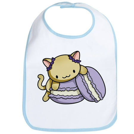 CafePress - Macaron Kitty Bib - Cute Cloth Baby Bib Toddler Bib
