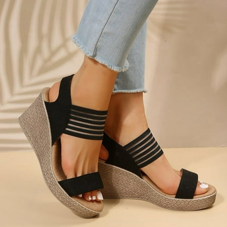 Gnobogi Wedge Sandals for Women Dresses For Women 2023 New Thick Sole Slope Heel Women s Shoes Fashion One Line Open Toe Sandals Black
Gnobogi Wedge Sandals for Women Dresses For Women 2023 New Thick Sole Slope Heel Women s Shoes Fashion One Line Open Toe Sandals Black