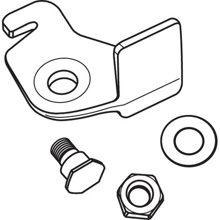 Brixwell 50-1451 Nylon Sash Lock Bracket black