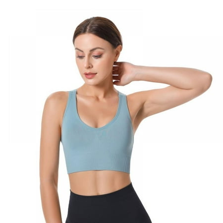 Padded Sports Bra for Women Criss Cross Back Strappy Yoga Bra Medium Support Fitness Workout Bras with Removable Cups
Padded Sports Bra for Women Criss Cross Back Strappy Yoga Bra Medium Support Fitness Workout Bras with Removable Cups