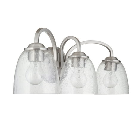 Craftmade 49903 Serene 3 Light 23 Wide Bathroom Vanity Light - Nickel