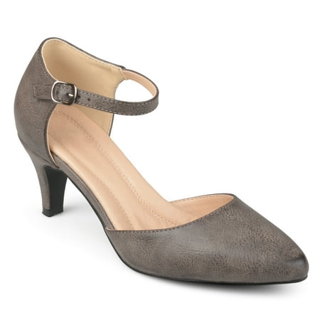 Journee Collection Womens Bettie Tru Comfort Foam Wide Width Almond Toe Mid Heel Pumps