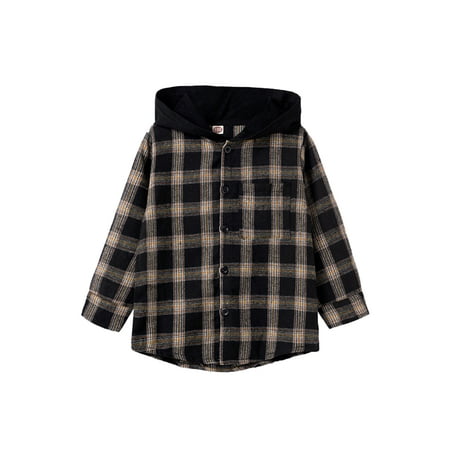 Bebiullo Christmas Little Girls Boys Shirt Coat Autumn Toddlers Plaid Single-breasted Tops Casual Hooded Outwear 5-6 Years
Bebiullo Christmas Little Girls Boys Shirt Coat Autumn Toddlers Plaid Single-breasted Tops Casual Hooded Outwear 5-6 Years