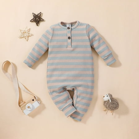 DAETIROS Breathable Soft Striped Infant Baby Girls Boys Cute (0-12M) Print Jumpsuit Rompers Khaki
DAETIROS Breathable Soft Striped Infant Baby Girls Boys Cute (0-12M) Print Jumpsuit Rompers Khaki