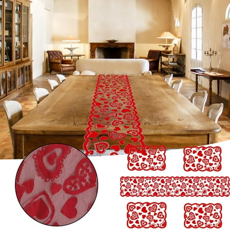NIUREDLTD Love Heart Flower Table Flag Red Buds Home Decoration Long Side Table Cloth
NIUREDLTD Love Heart Flower Table Flag Red Buds Home Decoration Long Side Table Cloth