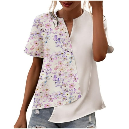 kakina CMSX Shirts for Women Dressy Casual Clearance Short Sleeve Split Neck Asymmetric Patchwork Print Casual Shirts Blouse Tops Blouse Pullover Shirts White XXL
kakina CMSX Shirts for Women Dressy Casual Clearance Short Sleeve Split Neck Asymmetric Patchwork Print Casual Shirts Blouse Tops Blouse Pullover Shirts White XXL