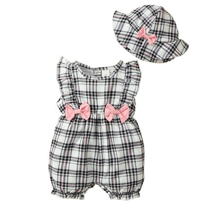 Kucnuzki Infant Baby Girl Clothes 12 Months Summer Bodysuit 18 Months Sleeveless Classic Checkboard Prints Button Closure Jumpsuit Bodysuit Hat 2PCS Set Khaki
Kucnuzki Infant Baby Girl Clothes 12 Months Summer Bodysuit 18 Months Sleeveless Classic Checkboard Prints Button Closure Jumpsuit Bodysuit Hat 2PCS Set Khaki