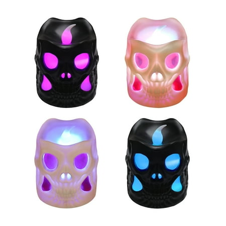 OSALADI 4pcs Halloween LED Candle Lights Skull Colorful Night Light Party Decoration for Home Bar Garden
OSALADI 4pcs Halloween LED Candle Lights Skull Colorful Night Light Party Decoration for Home Bar Garden