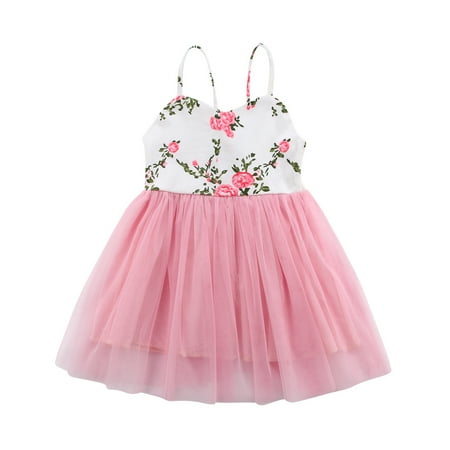 Baby Girl Sleeveless Dress Floral Print Tulle Patchwork Dress Princess Summer Halter Dress
Baby Girl Sleeveless Dress Floral Print Tulle Patchwork Dress Princess Summer Halter Dress