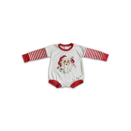 Christmas Clothing Kids Gift Santa Print Red Stripe Toddler Kids Clothing Baby Girl s Bubble Romper Size Newborn - 6T
Christmas Clothing Kids Gift Santa Print Red Stripe Toddler Kids Clothing Baby Girl s Bubble Romper Size Newborn - 6T