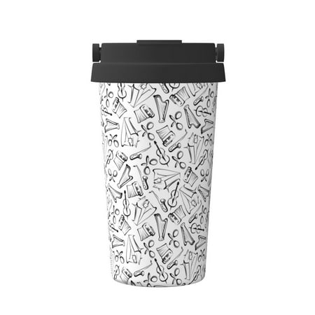 Fuzoiu Black White Music Print Stainless Steel Travel Mug Vacuum Insulated Coffee Travel Mug Reusable Coffee Cup for Hot and Cold
Fuzoiu Black White Music Print Stainless Steel Travel Mug Vacuum Insulated Coffee Travel Mug Reusable Coffee Cup for Hot and Cold