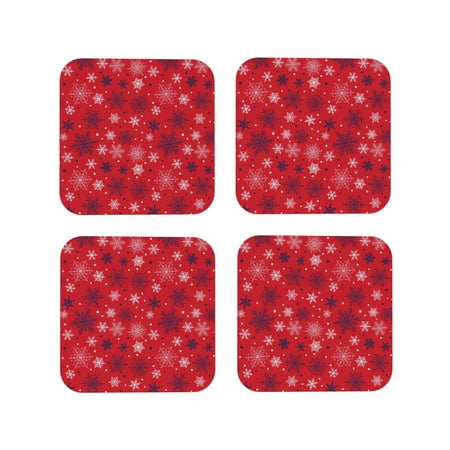 Yiaed Snowflake Symphony Print Leather Coasters for Drinks - Cup Coasters Coffee Table Kitchen Table Bar Home & Office Gifts Handmade Drink Coasters-Square
Yiaed Snowflake Symphony Print Leather Coasters for Drinks - Cup Coasters Coffee Table Kitchen Table Bar Home & Office Gifts Handmade Drink Coasters-Square