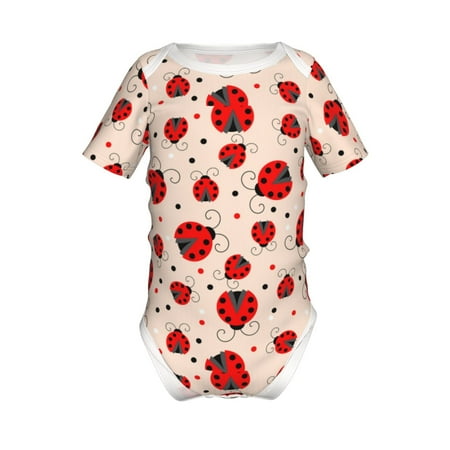 Yiaed Red Ladybug Print Infant Climbing Short Sleeve Onesie One-Piece Baby Bodysuit Clothes 0-12 Months -18 Months
Yiaed Red Ladybug Print Infant Climbing Short Sleeve Onesie One-Piece Baby Bodysuit Clothes 0-12 Months -18 Months