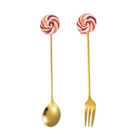 Stainless Steel Spoon Fork Cute Version Rainbow Lollipop Donut Macaron Dessert Spoons Fruit Forks Kids Set Kitchen Accessories
Stainless Steel Spoon Fork Cute Version Rainbow Lollipop Donut Macaron Dessert Spoons Fruit Forks Kids Set Kitchen Accessories