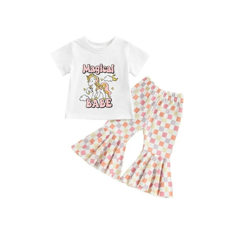 Ma&Baby Kids Girls Pants Suits Summer Short Sleeve T-Shirts Tops and Flares Pants 2Pcs Outfit Set
Ma&Baby Kids Girls Pants Suits Summer Short Sleeve T-Shirts Tops and Flares Pants 2Pcs Outfit Set