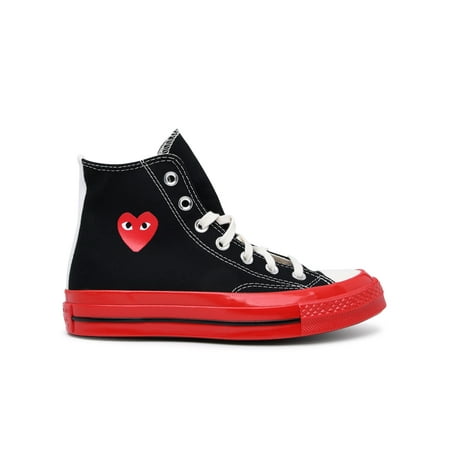 

COMME DES GARÇONS PLAY X CONVERSE Woman Sneaker Alta In Cotone Nera