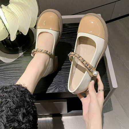 WQJNWEQ Women s Flats Shoes Leisure Round Head Small Leather Splice Color Shoes Heel Collision Ladies Single Shoes Water Proof Comfort
WQJNWEQ Women s Flats Shoes Leisure Round Head Small Leather Splice Color Shoes Heel Collision Ladies Single Shoes Water Proof Comfort
